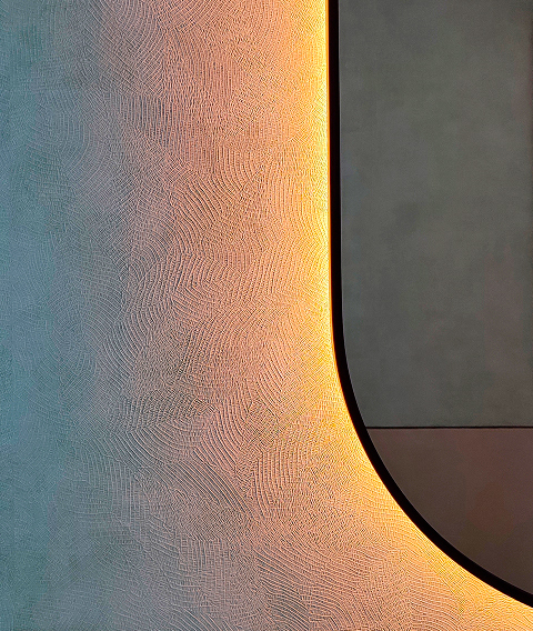 Espejo con luz decorativa