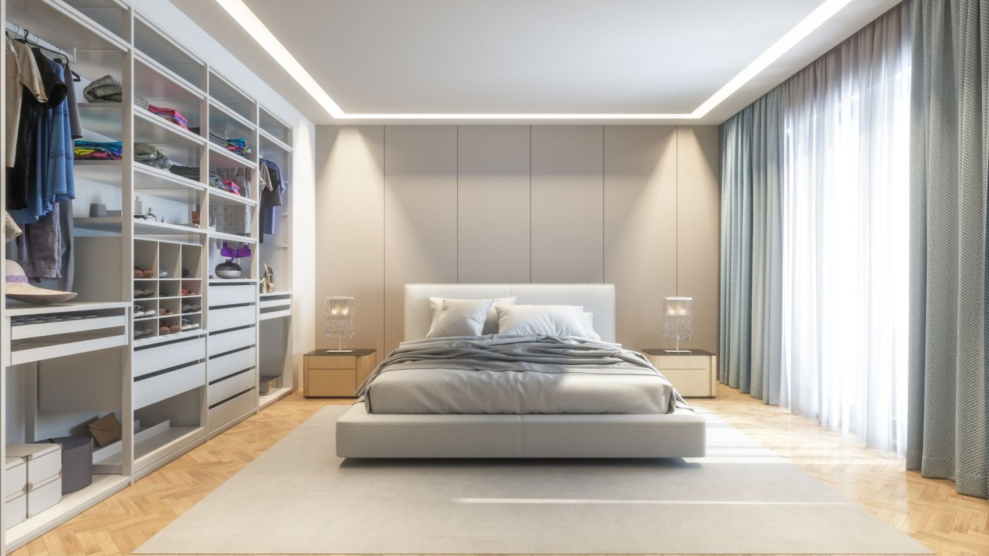 Cómo conseguir la habitación con vestidor perfecta